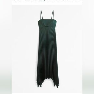 ABERCROMBIE GISELLE CLASP BACK PLEATED DRESS